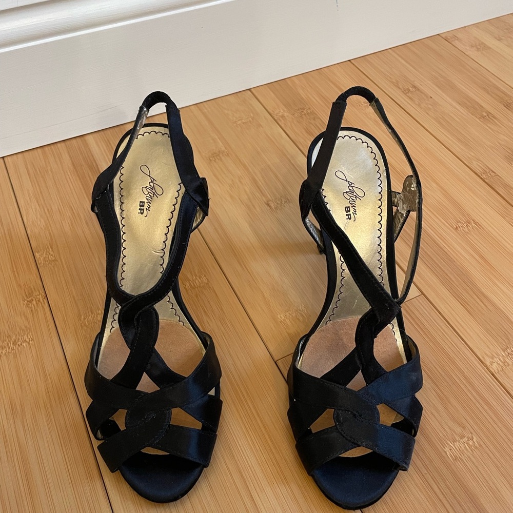 Elegant Black Strappy Heels